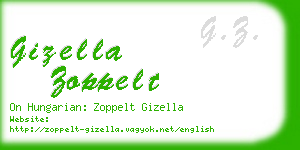 gizella zoppelt business card